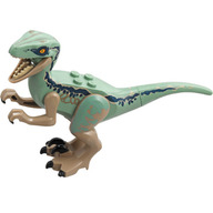 Lego dinosaurus raptor, velociraptor, tmavě béžová (raptor09)